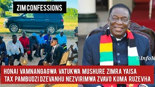 Honai VaMnangagwa Vatukwa Mushure ZIMRA Yaisa Tax PaMbudzi Dzevanhu NeZvirimwa Zvavo Kuma Ruzevha [upl. by Fleur]