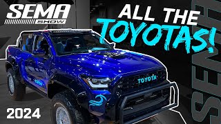 Every Toyota Truck Build at SEMA 2024  New 2025 4Runners Tacomas Tundras amp More [upl. by Moazami234]