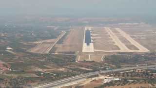 COCKPIT VIEW OF APPROACH AND LANDING AT ATHENS ELEFTHERIOS VENIZELOS AIRPORT [upl. by Kosey]