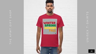 The Grey Winter Seasons Unisex TShirt  The APWT Gift Shop [upl. by Honeyman328]