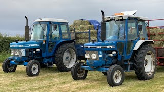 Ford 6610s Full Power Up Steep Hill [upl. by Jerome]