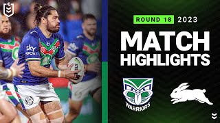 NRL 2023  New Zealand Warriors v South Sydney Rabbitohs  Match Highlights [upl. by Farley880]