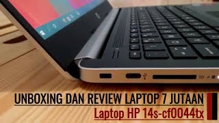 Laptop HP core i5 7 Jutaan Bisa Buat Apa Aja   Review Dan Unboxing HP Notebook  14scf0044tx [upl. by Enerak361]