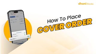 StepbyStep Guide Placing a Cover Order on Dhani Stocks App How to Place Cover Order [upl. by Vanni422]