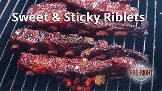 DELICIOUS Pork Loin Riblets Recipe  Slow Smoked and Glazed with a Sweet amp Sticky Sauce [upl. by Sankey]