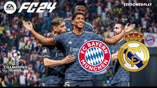 FC Bayern Munich and real madrid fc 24 match soccer  football [upl. by Denney]