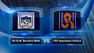 SV Blau Weiss Berolina Mitte  FSV Spandauer Kickers Landesliga Staffel 1  Spielszenen [upl. by Jabez986]