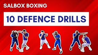 SALBOX BOXING 10 DEFENCE DRILLS [upl. by Lengel]