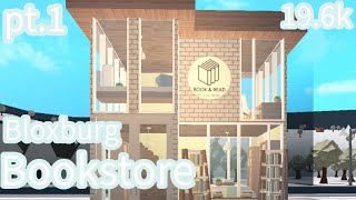 Building a bookstore in Bloxburg Speed build [upl. by Nya665]