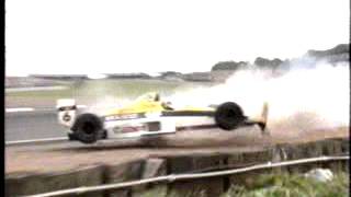 1989 Silverstone Patrese crashes [upl. by Sadie]