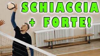 Pallavolo Come rinforzare la schiacciata [upl. by Ahsemaj]