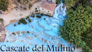 Cascate del Mulino Saturnia Grosseto Tuscany Italy Europe [upl. by Berk]