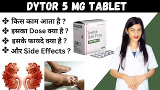 Dytor 5 Mg Tablet Uses in Hindi  Torsemide Tablets Ip 5mg in Hindi  Doses  Side Effects  Price [upl. by Oznola]