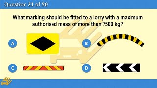 LGV Theory test 2024  Official LGV  HGV Driving Test part 3  test Large Vehicles [upl. by Clance]