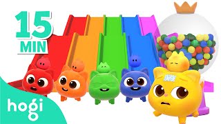 Ninimo Special✨ Candy Machine  Boo Boo Play  Color Slide and More｜Colors for Kids｜Hogi Pinkfong [upl. by Myrlene]