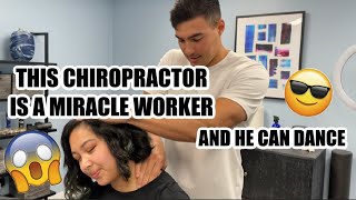 CHIROPRACTOR RELIEVES TENSION  Chiropractic Treatment for Dancer  Dr Tyler [upl. by Ykcul372]