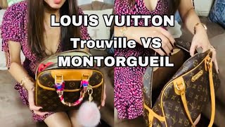 LOUIS VUITTON MONTORGUEIL PM VS TROUVILLE PM REVIEW  WHICH IS WORTH BUYING [upl. by Kinata582]