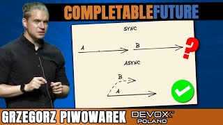 CompletableFuture and its Quirks • Grzegorz Piwowarek • Devoxx Poland 2022 [upl. by Ezar]