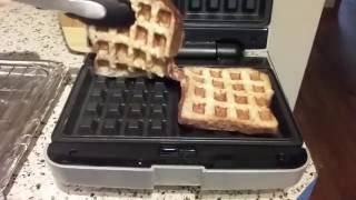 Farberware 2 Slice Waffle MakerWaffled French Toast [upl. by Trevlac465]