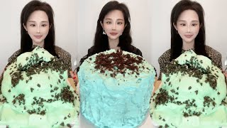 Asmr🍰Eating Mint White Chocolate🍰 Soft And Waxy Sound 크림丨먹방丨Mukbang丨Satisfying丨Eatings [upl. by Vandyke]