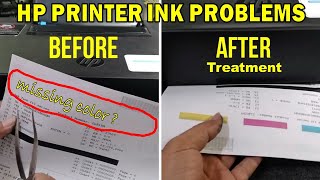 HP Ink Tank and HP Smart Tank Color Ink Not Printing Missing Color HP Printer [upl. by Atsyrc]