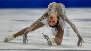 14yearold Isabeau Levito slays audience places 4th in short program at US Championships [upl. by Arocat803]