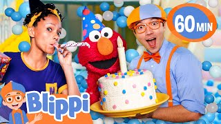 Elmos Birthday Surprise with Blippi Educational SesameStreet Videos for Kids [upl. by Otsedom387]