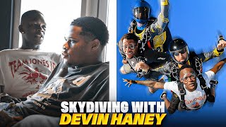 Israel Adesanya amp Devin Haney Talk Ryan Garcia Super Fight Before Skydiving in Dubai [upl. by Vandyke924]