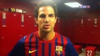 Cesc Fàbregas to Barça Fans [upl. by Alyhs]