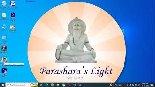 PARASHAR LIGHT 90 KUNDLI SOFTWARE COMPLETE TUTORIAL [upl. by Bronny]