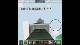 Jumping from burj khalifa 🌁🤯shorts minecraft [upl. by Cowden]