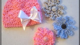 CROCHET SHELL STITCH BABY HAT how to diy [upl. by Nicolau784]