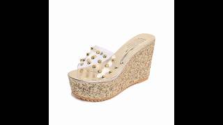 Dotted Transparent Wedge Mules Sandals  Price3375Linki in bio httpssdarazpksztCU [upl. by Nilrac]