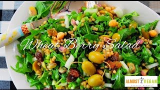 Wheat Berry Salad  VEGAN RECIPE [upl. by Tella]