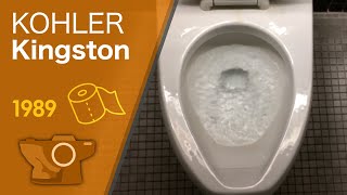 1989 Kohler Kingston WaterGuard Toilet Flush [upl. by Casteel]