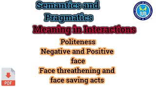 Meaning in Interaction  Politeness in Interaction [upl. by Dearborn]