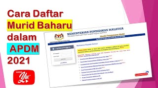 Cara Daftar Murid Baharu dalam APDM 2021 Panduan untuk Guru Kelas [upl. by Dorahs]