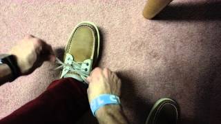 How to tie Sperry Topsider Shoes Correctly [upl. by Colson]