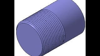 Видеоуроки Компас 10 Как сделать резьбу в Компасе [upl. by Yorel564]