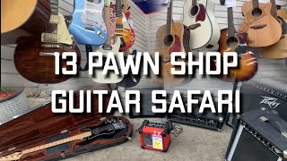 Pawn Shop Picking Guitar Safari  Vol 1  13 Shops in 2 Days [upl. by Sirrom]