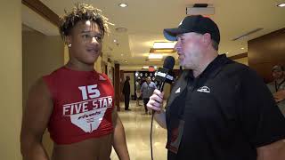 Justin Flowe Highlights Rivals Camp Series Five Star Atlanta 2018 [upl. by Norvin412]