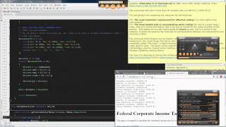 PHP Coding Fed Corp Income Tax Calculator time lapse [upl. by Ahsaekal118]