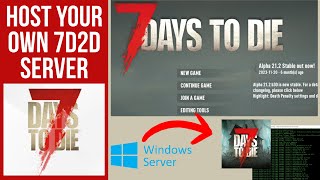 How To Make a Dedicated Server for 7 Days To Die 2024 [upl. by Zacharias]