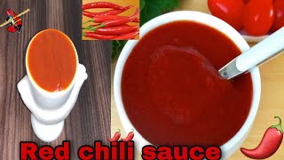 Red chili sauce Red chili sauce paste recipe [upl. by Ernestus]