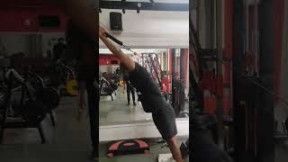 Cable tricep extensiongym motivation youtube trending [upl. by Pish]