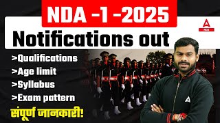 NDA 1 2025 Notifications Out  Qualifications Age Syllabus Exam pattern Full Details  Pawan Sir [upl. by Nnalatsyrc]