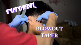 TUTORIAL  BLOWOUT TAPER STRAIGHT HAIR [upl. by Thilda]