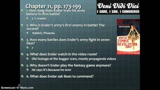 Enders Game chapter 1112 study guide [upl. by Harwill]