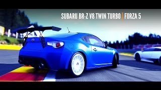 Forza 5Subaru BRZ DRIFT BUILD V8 57L TWIN TURBO DomesticMango Style [upl. by Meeka]