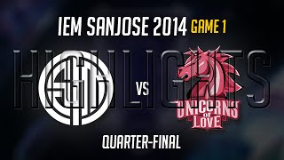 TSM vs Unicorns of Love Highlights Game 1  IEM San Jose 2014 SemiFinal  Team Solomid vs UOL G1 [upl. by Rossner]